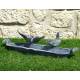 Bain Oiseaux Mangeoire a Oiseau Abreuvoir Jardinière Porte Plante Vide Poche en Fonte Patinée Grise 11x12x44cm