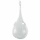 Goutte d'Eau Soliflore Globe à Suspendre Porte Fleur Porte Plante en Verre 9x9x22cm