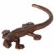 Statuette Salamandre ou Animal Décoratif à Poser en Fonte Patinée Marron 2,7x24x11cm