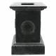 Vasque et Socle Géant Vase Jardinière Extérieur de Chateau en Fonte 44x44x111cm
