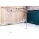Véritable Pergola Abris de Terrasse Tonnelle de Jardin en Acier Brut Oxydé 300x310x385cm