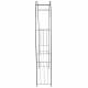 Arche Simple Arche à Fleurs Rosiers Tuteur Plantes de Jardin Passage en Métal Noir 37x152,5x217,5cm