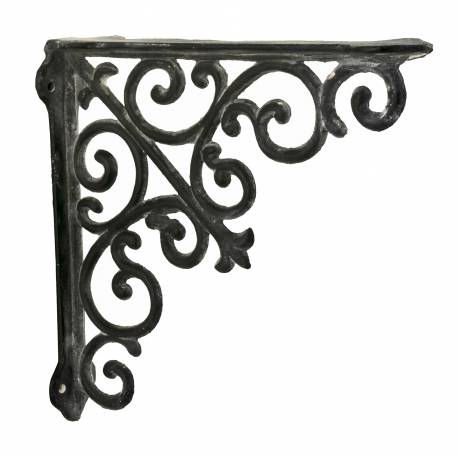 Equerre Credence Etagere Potence Murale Suspension en Fonte Grise Support 4x19,7x19,7cm