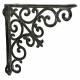 Equerre Credence Etagere Potence Murale Suspension en Fonte Grise Support 5,50x26,5x26,5cm