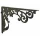 Equerre Credence Etagere Potence Murale Suspension en Fonte Grise Support 4x27x37cm