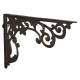 Equerre Credence Etagere Potence Murale Suspension en Fonte Marron Support 4x27x37cm
