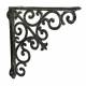 Equerre Credence Etagere Potence Murale Suspension en Fonte Gris Support 3x14,50x14,50cm
