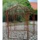 Charmante Gloriette Flore Kiosque Manège en Acier Brut Oxydé 320x266x266cm