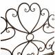 Banc Margharet 2 Places Banquette de Jardin Fauteuil 2 Personnes en Métal Marron 51x99x136