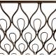 Banc Paon 2 Places Banquette de Jardin Fauteuil 2 Personnes en Métal Marron 49x92x123cm