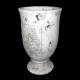 Petite Coupe Cache Pot Style Antique en Terre Cuite Ton Pierre 13x13x20cm