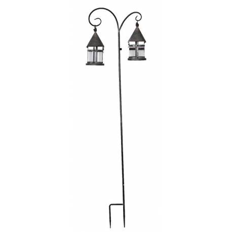 Treillis Astra Grande Grille Décorative Motifs Floraux en Métal Marron 23x126cm