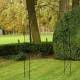 Arche Volutes Arche à Fleurs Rosiers Tuteur Plantes de Jardin Passage en Métal Noir 37x152,5x217,5cm