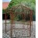 Charmante Gloriette Flore Kiosque Manège en Acier Brut Oxydé 320x266x266cm