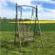 Balancelle Léonie 1 Personne de Charme Balançoire extérieure Mobilier de Jardin en Fer 101x135x200cm