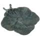 Bain d'Oiseau Mangeoire à Oiseaux Grainetier Abreuvoir Baignoire en Métal Gris Vert 7x24,5x24,5cm