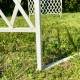 Tonnelle Joséphine Pergola Gloriette en Métal Blanc Abris Kiosque de Jardin Octogonal 196x196x314cm