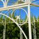 Tonnelle Joséphine Pergola Gloriette en Métal Blanc Abris Kiosque de Jardin Octogonal 196x196x314cm