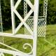 Tonnelle Joséphine Pergola Gloriette en Métal Blanc Abris Kiosque de Jardin Octogonal 196x196x314cm