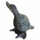 Statuette de Canard ou Cane en Fonte Patinée Grise Objet Décoratif 8x10x11cm