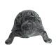 Tortue à Poser Décoration Animale Statuette Sculpture en Fonte Patinée Grise 7x10x15,50cm