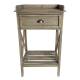 Meuble en Bois Façon Table de Rempotage Meuble de Cuisine Console en Pin Vieilli Patiné 39x54x90cm