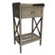 Meuble en Bois Façon Table de Rempotage Meuble de Cuisine Console en Pin Vieilli Patiné 39x54x90cm