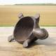 Tortue Cache Clés Sculpture Statuette Décoration Cache Clefs en Fonte Patinée Marron 6x8,50x12cm