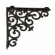 Equerre Credence Etagere Potence Murale Suspension en Fonte Marron Support 3x14,50x14,50cm