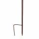 Tuteur Tige pour Plantes Motifs Oiseaux Mobile de Jardin Rotatif à Planter en Métal Patiné Marron et Verre 13x69x162cm