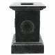 Socle Colonne Pilier Pour Vasque Jardinière Décoration Extérieure Intérieure de Château en Fonte Grise 35x35x50cm
