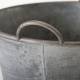 Bassine Métal Effet Zinc Bac à Plantes Jardinière Jackson à Poignée Ronde Gm 19x42x47,5cm