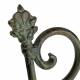 Banc de Jardin Camille Banquette Fauteuil de Jardin Exterieur 2 Personnes Pliable en Fer Vert Ancien 55x102x109cm