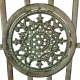Banc de Jardin Camille Banquette Fauteuil de Jardin Exterieur 2 Personnes Pliable en Fer Vert Ancien 55x102x109cm