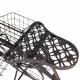 Grand Vélo Porte-Plantes Métal Noir Patiné Marron Bicyclette Décorative Support à Fleurs 46x93x140cm