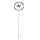 Jolie Eolienne Moulin à Vent Décoration de Jardin en Acier Brut Oxydé 60x60x235cm