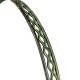 Petite Jardinière Façon Panier Pot de Fleur Bac de Plantation en Métal Vert 21,5x21,5x33cm