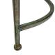Banc de Jardin Conversation Confident Causeuse Banquette en S en Métal Vert Ancien 40x74x108cm