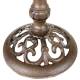 Bain Oiseau sur Pied Grand Bénitier en Fonte Marron Abreuvoir Rond Motif Fée 24x24x52cm