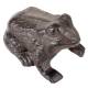Statuette Grenouille Façon Rainette ou Animal Décoratif à Poser en Fonte Patinée Marron 6,5x8x12cm