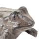 Statuette Grenouille Façon Rainette ou Animal Décoratif à Poser en Fonte Patinée Marron 6,5x8x12cm
