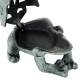 Grenouille Fonte Patinée Verte Reinette Cache Clé Ajouré Amphibien Décoration de Jardin 7x11x13cm
