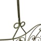 Panier Décoratif MM Acier Patiné Vert Support à Plantes à Anse Porte Plante Forme Evasée 20,5x41x43,5cm