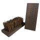 Lot de 2 Brosses Pour Gratte-pied Supports Rectangulaire en Coco et Bois Frottoir à Pieds 5,5x5,8x14cm