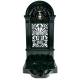 Fontaine de Jardin à Poser Source en Fonte d'Aluminium Verte et Robinet Laiton Décoration de Jardin 35x40x83cm