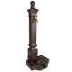 Fontaine de Jardin Décoration à Poser en Fonte d'Aluminium et Robinet en Laiton Colonne à Eau Style Antan 29x33x81cm