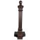 Fontaine de Jardin Décoration à Poser en Fonte d'Aluminium et Robinet en Laiton Colonne à Eau Style Antan 29x33x81cm