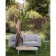 Bout de Canapé Rond Snow Outdoor Zuiver Sellette Table d'Appoint Extérieure Acier Inoxydable Beige 35x35x45cm