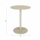 Bout de Canapé Rond Snow Outdoor Zuiver Sellette Table d'Appoint Extérieure Acier Inoxydable Beige 35x35x45cm