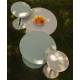 Table de Bistrot Ronde Snow Outdoor Zuiver Table à Manger Extérieure en Acier Inoxydable Beige 57x57x75cm